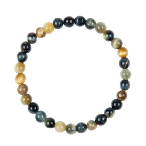 Colored Dream Tiger Eye Stone Stretch Bracelet 6MM