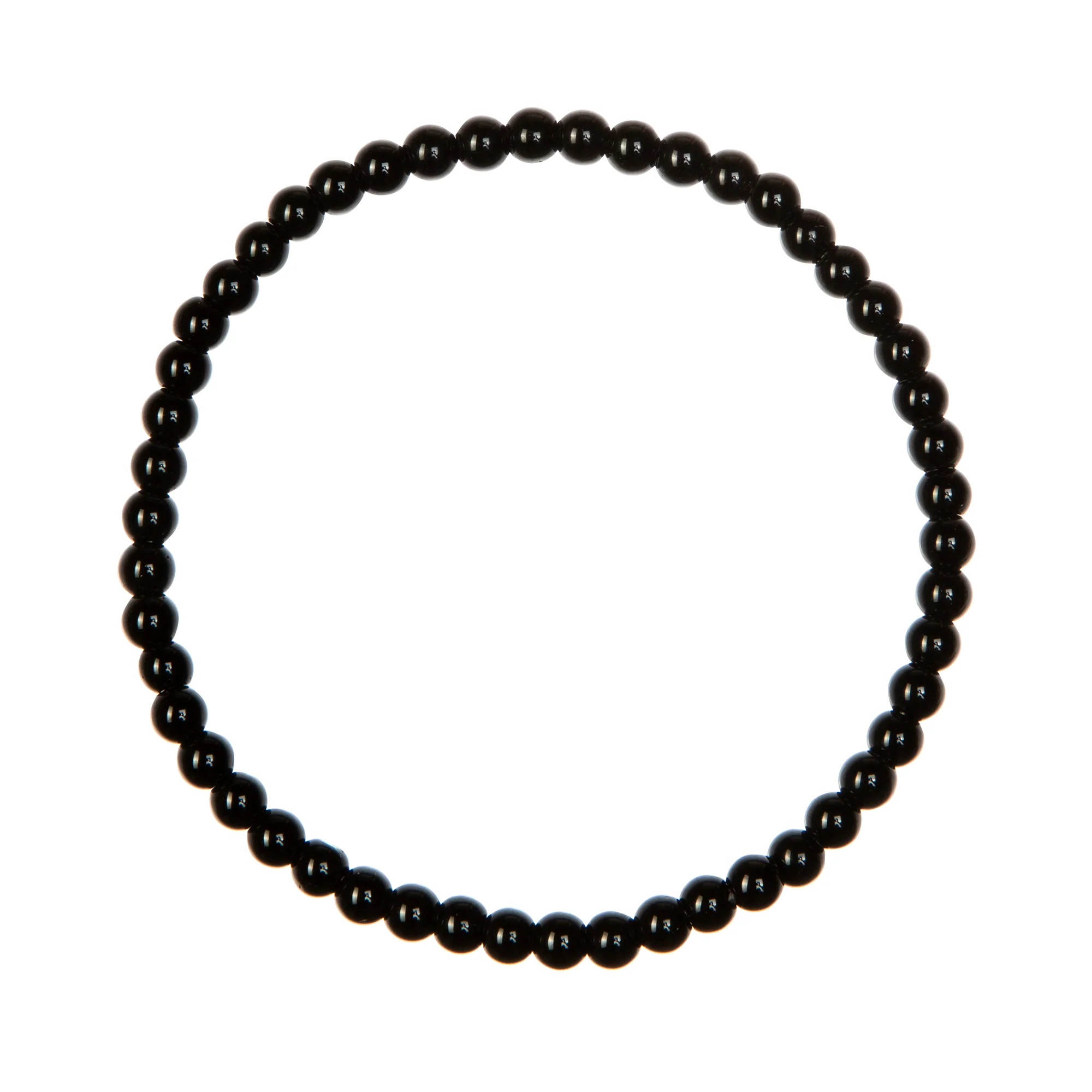 Black Onyx Stone Stretch Bracelet 4MM