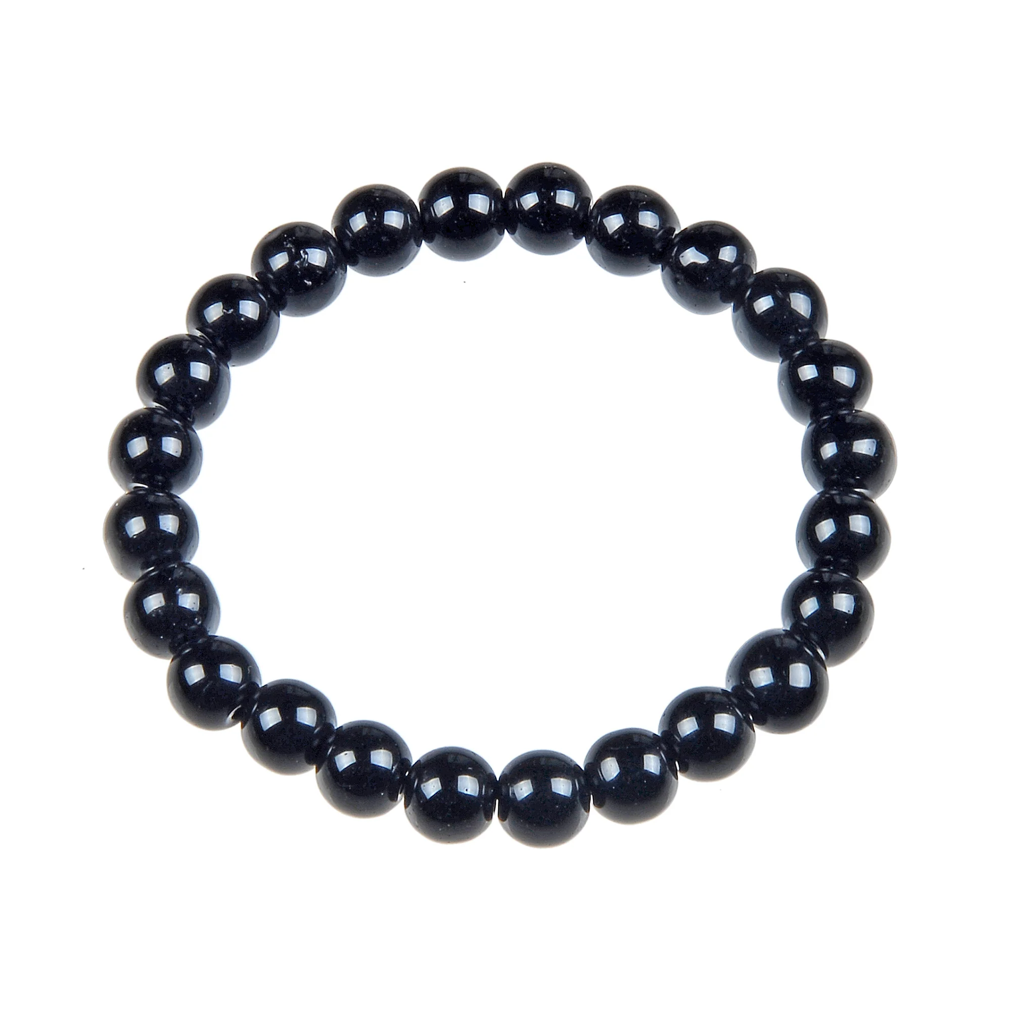Black Onyx Stone Stretch Bracelet 10MM