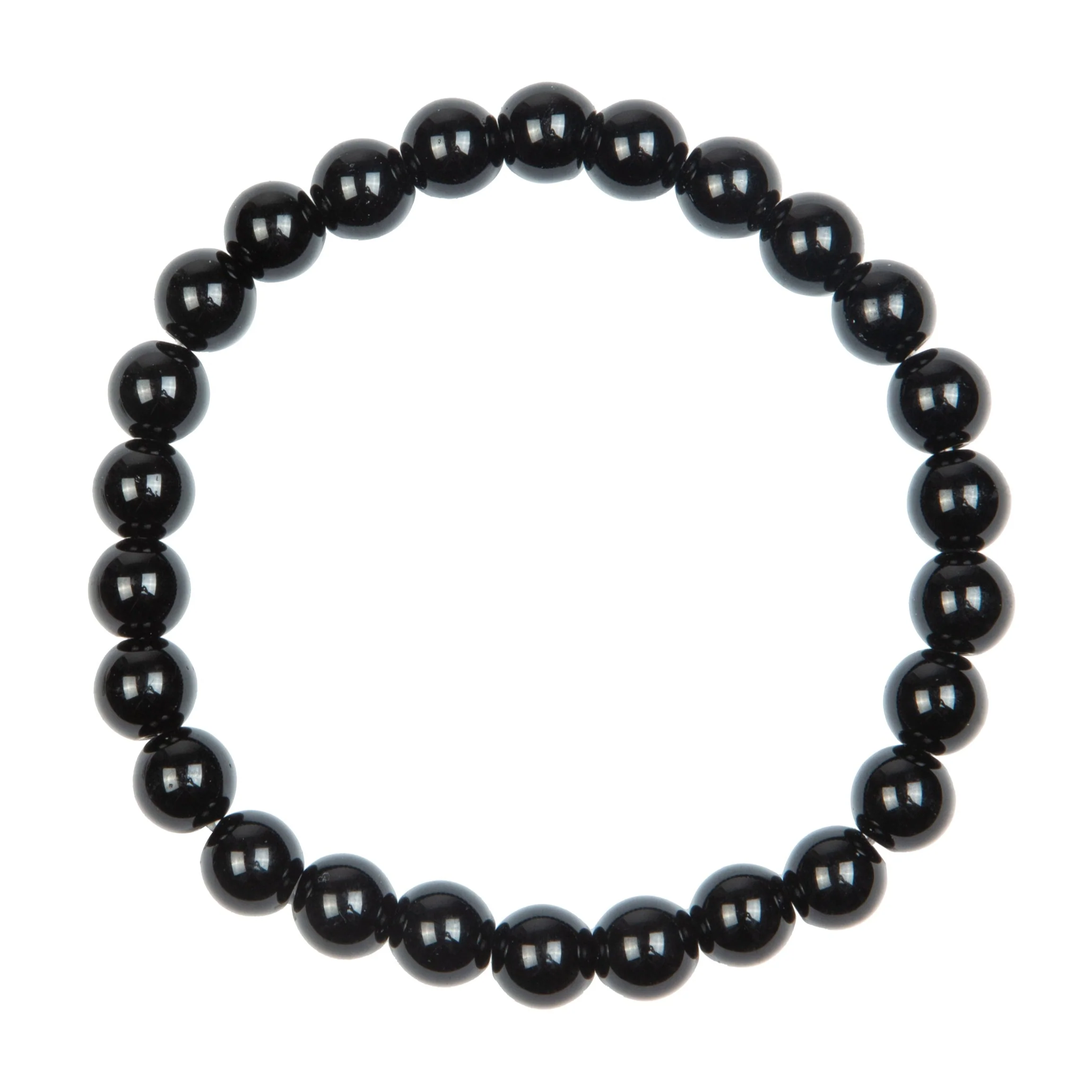 Onyx Stone Stretch Men's Bracelet 8MM