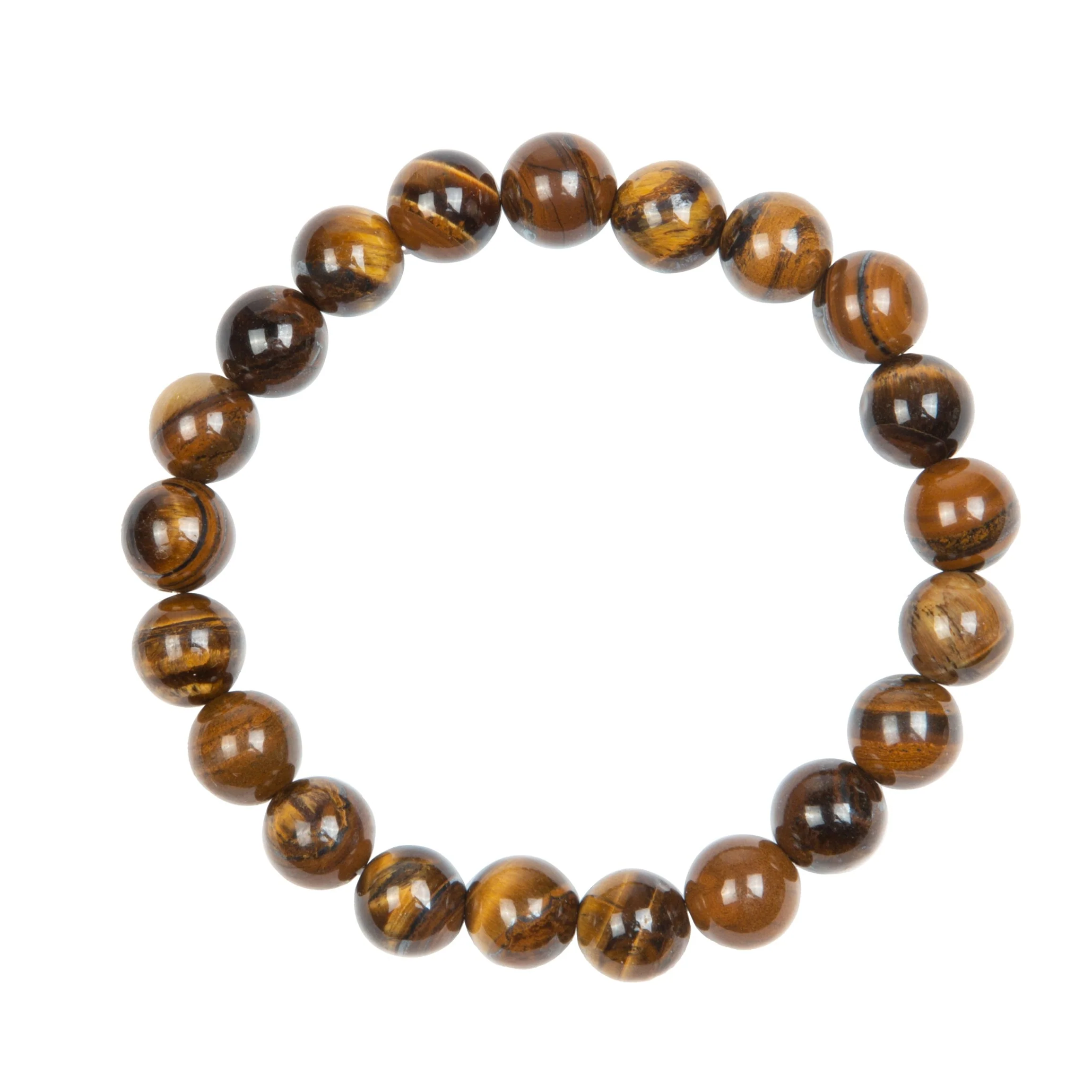 Tiger Eye Stone Stretch Kids Bracelet 8MM