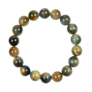 Colored Dream Tiger Eye Stone Stretch Bracelet 10MM