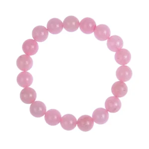 Colored Rose Quartz Stretch Bracelets 12mm