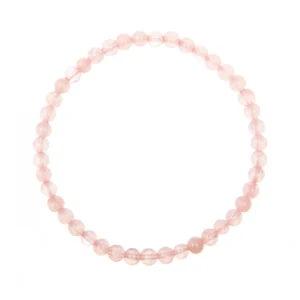 Colored Rose Quartz Stretch Bracelets 4mm