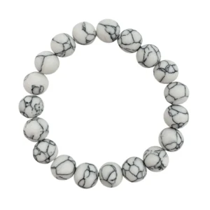 Composed Howlite Stretch Bracelet 10mm