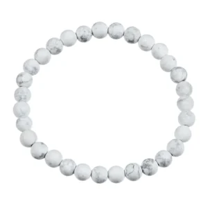 Composed Howlite Stretch Bracelet 6mm