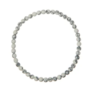 Composed Howlite Stretch Bracelet 4MM