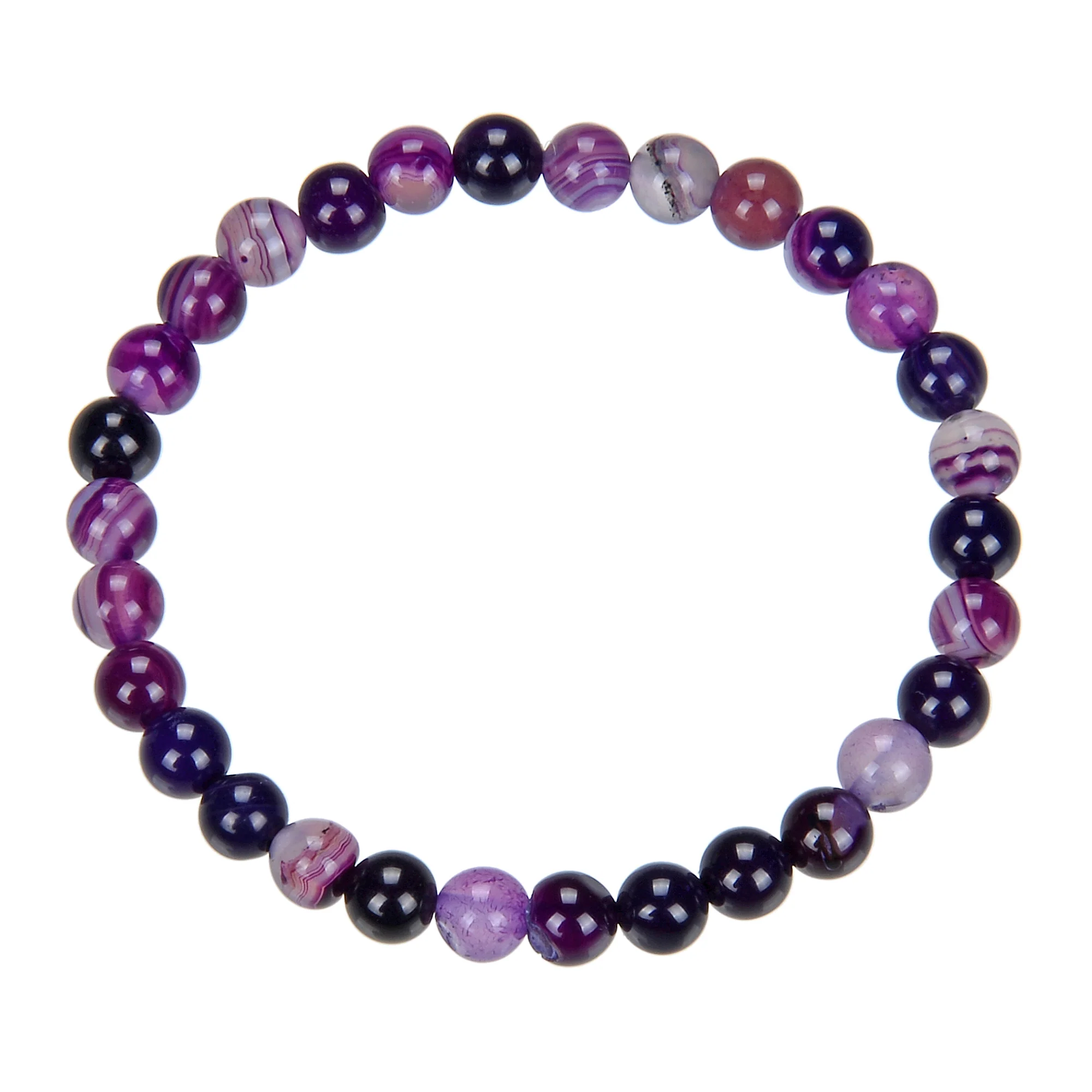 Lace Agate Bracelet 6mm