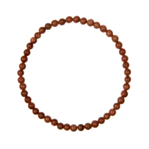 Red Gold Sandstone Bracelet 4mm
