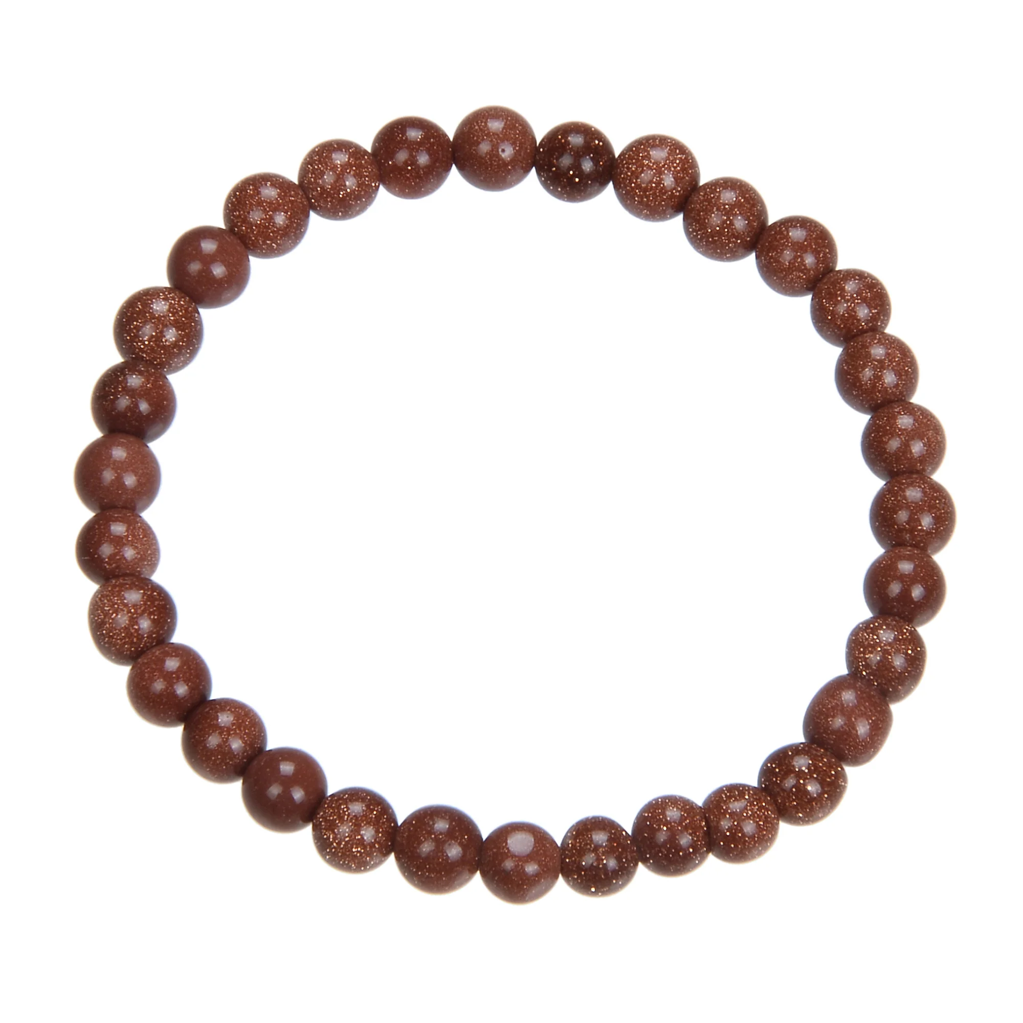 Red Gold Sandstone Bracelet 4mm - Image 3