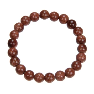 Red Gold Sandstone Bracelet 10mm