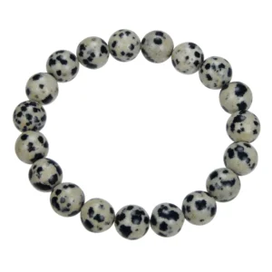 Dalmatian Stone Stretch Bracelet 10mm