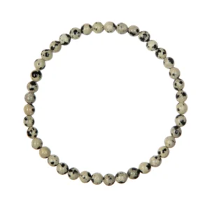 Dalmatian Stone Stretch Bracelet 4mm
