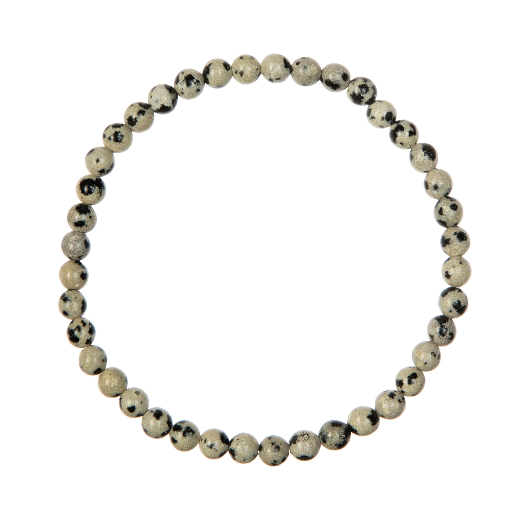 Dalmatian Stone Stretch Bracelet 4mm