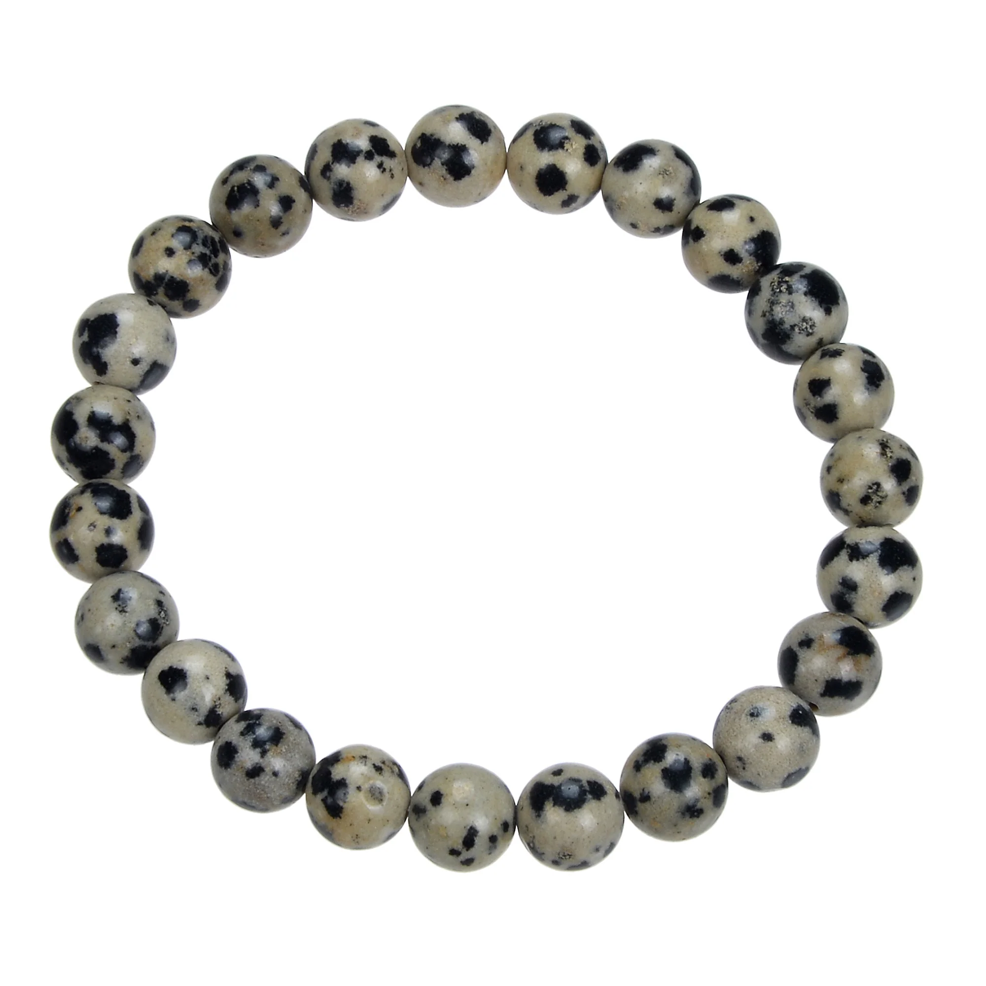 Dalmatian Stone Stretch Bracelet 8mm