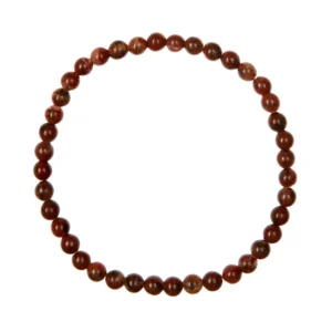 Red Sesame Jasper Stretch Bracelets 4mm