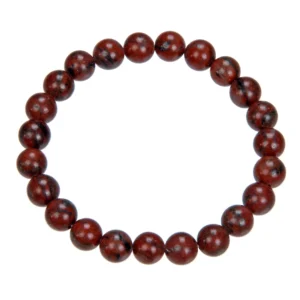 Red Sesame Jasper Stretch Bracelets 8mm