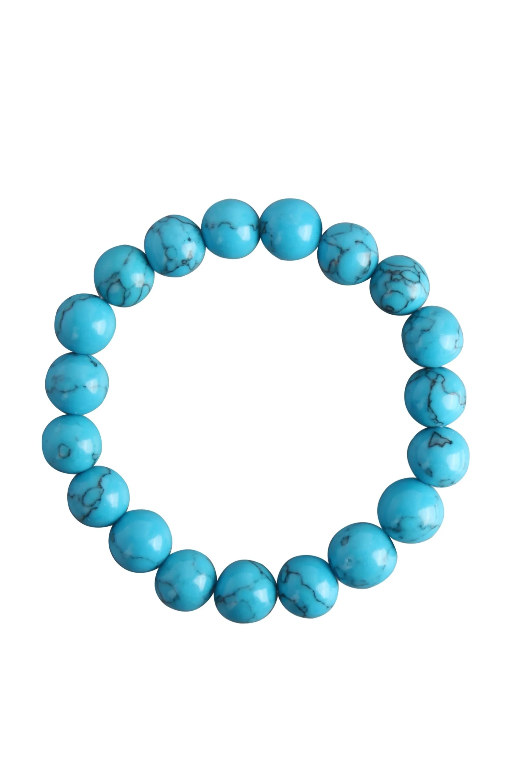 Turquoise Howlite Stretch Bracelet 10mm
