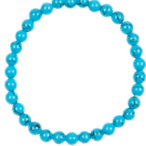 Turquoise Howlite Stretch Bracelet 6mm