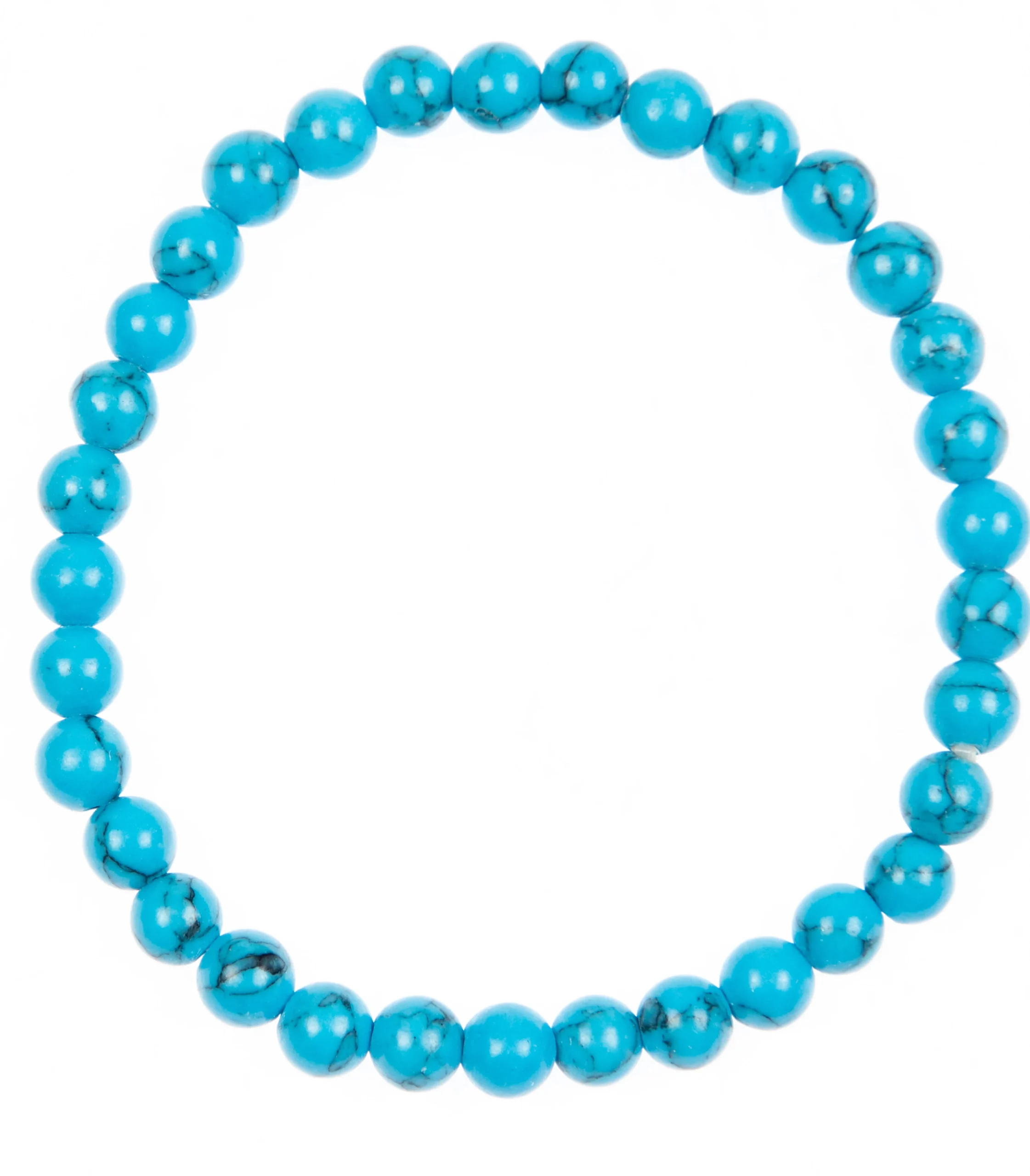 Turquoise Howlite Stretch Bracelet 6mm