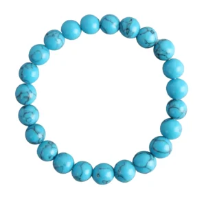 Turquoise Howlite Stretch Bracelet 8mm