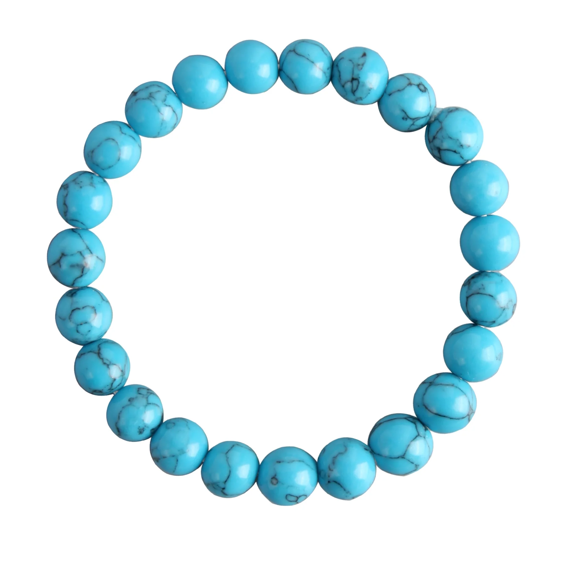 Turquoise Howlite Stretch Bracelet 8mm