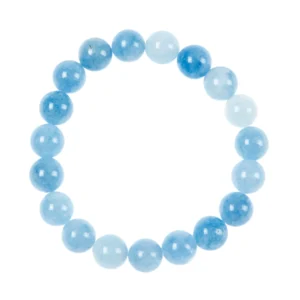 Blue Jade Stone Stretch Bracelets 6mm