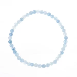 Blue Jade Stone Stretch Bead Stretch Bracelets 4mm