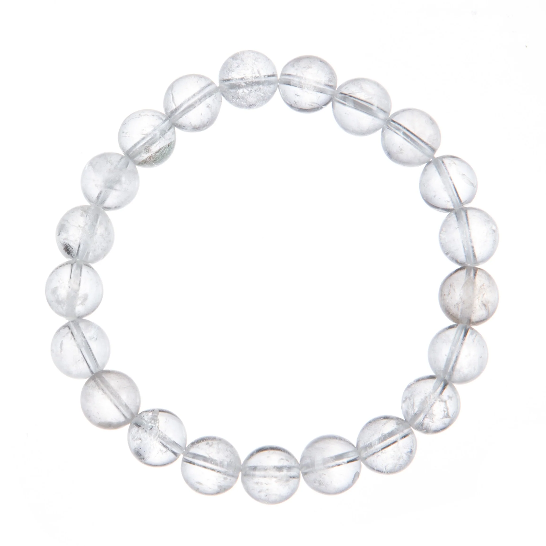 Clear Quartz Stone Stretch Bracelet 10mm