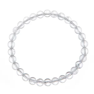 Clear Quartz Stone Stretch Bracelet 6mm