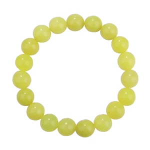 Lemon Jade Stone Stretch Bracelet 10mm